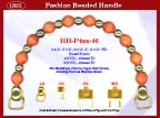 HH-P4xx-46 Stylish Beaded Wood Purse Handle For Handcrafted Jewelry Box handbag, Cigar Box Purse and Cigarbox