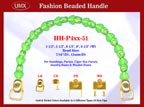 HH-P4xxG-51 Stylish Fashion Purse, Wood Jewelry Boxes, Cigar Box Purse, Wooden Cigarbox Handbag Beaded Handle