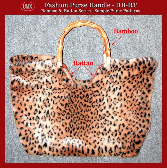 Fashion Designer Handbag and Purse Patterns - HB-RT Rattan & Bamboo Combination
- Pattern 1