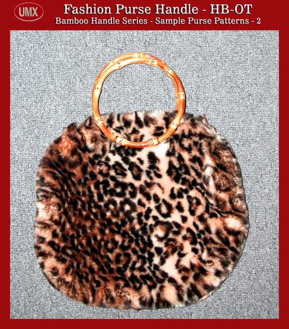 Fashion Designer Handbag and Purse Patterns - Round O-Shape handles - Pattern 2