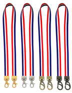 Red, White, Blue Stripe Shoulder Bag Straps: Shoulder Strap For Sporty Purses or Handbags