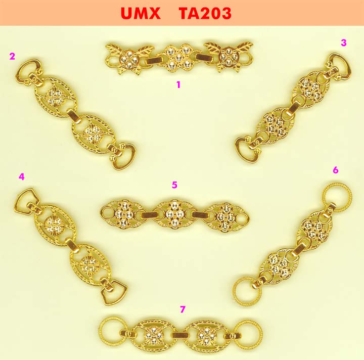 large picture of ABS lace, chains, trims series ta203